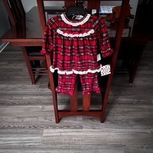 Little girls 2 piece flannel pajamas